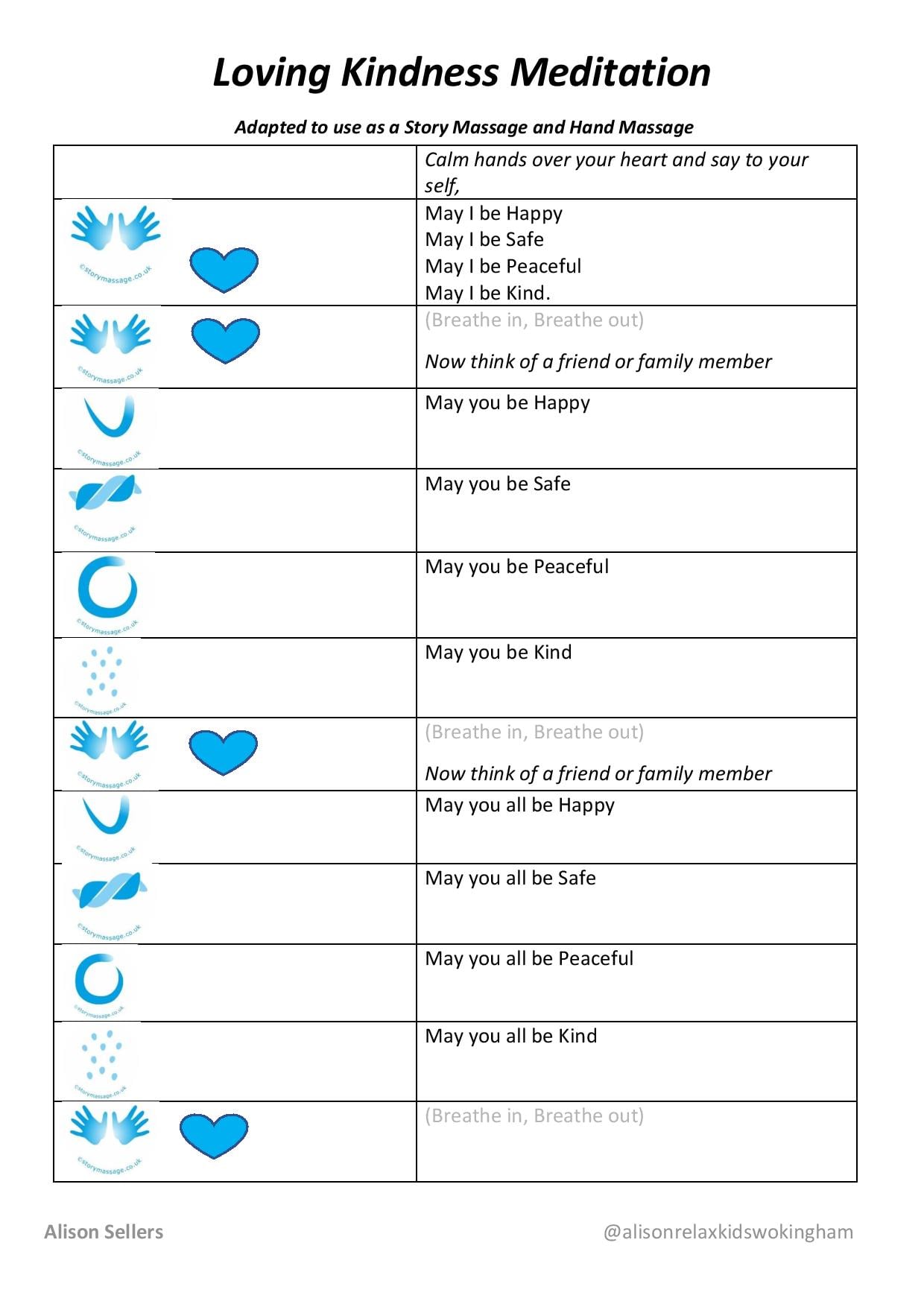 Loving Kindness Meditation Story Massage